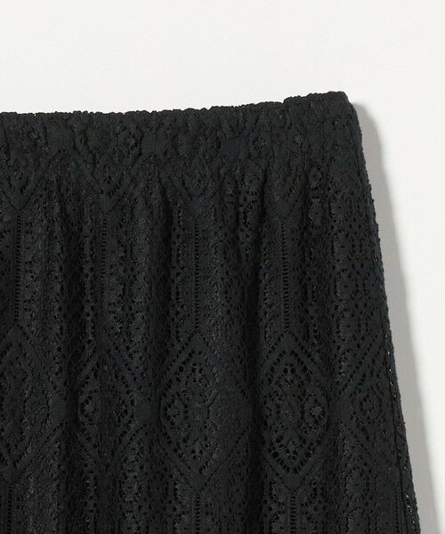 ※お値下げ【美品】green label relaxing 黒 タイトスカート シアー パッチポケット タイトスカート フロントスリット