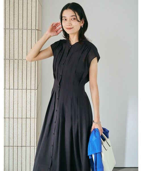 【美品】green label relaxing ロングワンピース 新品 グリーンレーベルリラクシング ドット柄 ロングワンピース
