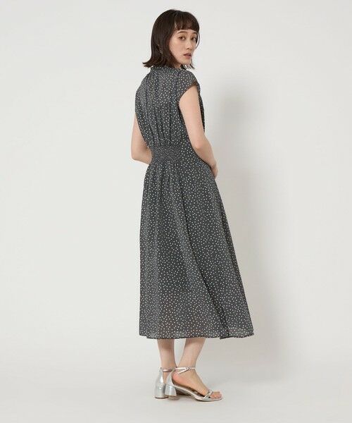 green label relaxing / グリーンレーベル リラクシング ロング・マキシ丈ワンピース | カッセン ウエストタック フレンチスリーブ ワンピース | 詳細18