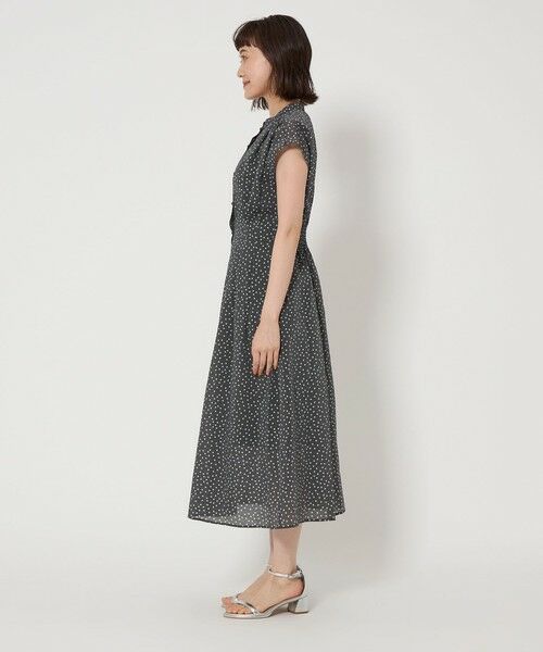 green label relaxing / グリーンレーベル リラクシング ロング・マキシ丈ワンピース | カッセン ウエストタック フレンチスリーブ ワンピース | 詳細20