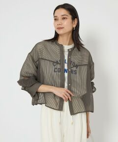 green label relaxing / グリーンレーベル リラクシング シャツ・ブラウス | シアー コードレーン シャツ