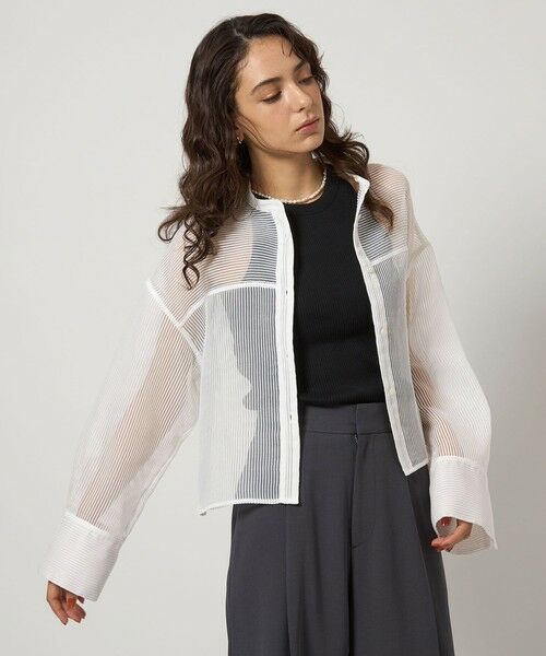 green label relaxing / グリーンレーベル リラクシング シャツ・ブラウス | シアー コードレーン シャツ | 詳細2