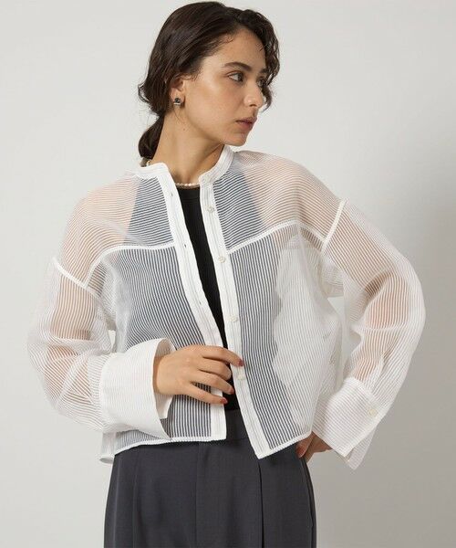 green label relaxing / グリーンレーベル リラクシング シャツ・ブラウス | シアー コードレーン シャツ | 詳細4