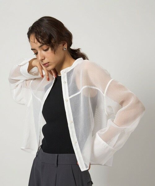 green label relaxing / グリーンレーベル リラクシング シャツ・ブラウス | シアー コードレーン シャツ | 詳細5