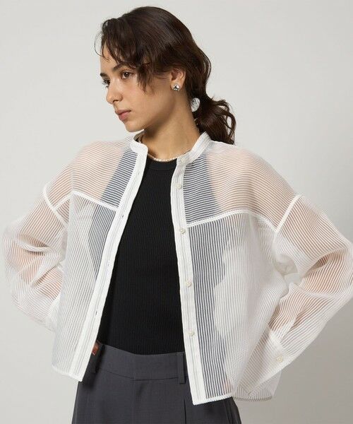 green label relaxing / グリーンレーベル リラクシング シャツ・ブラウス | シアー コードレーン シャツ | 詳細6