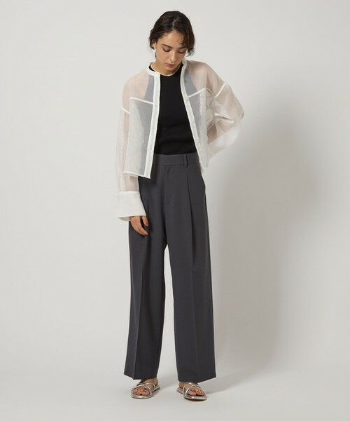 green label relaxing / グリーンレーベル リラクシング シャツ・ブラウス | シアー コードレーン シャツ | 詳細8