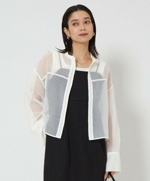 green label relaxing / グリーンレーベル リラクシング シャツ・ブラウス | シアー コードレーン シャツ | 詳細9