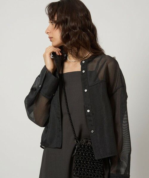 green label relaxing / グリーンレーベル リラクシング シャツ・ブラウス | シアー コードレーン シャツ | 詳細12