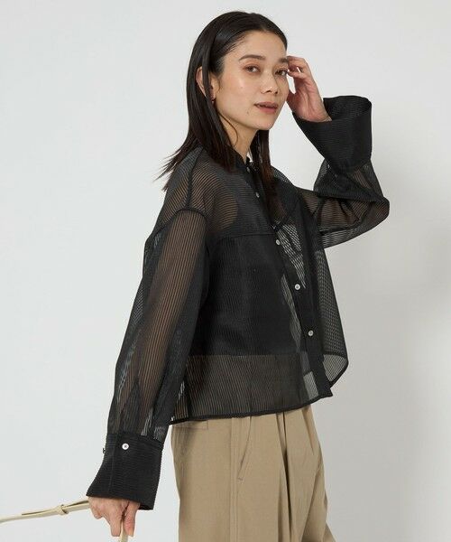 green label relaxing / グリーンレーベル リラクシング シャツ・ブラウス | シアー コードレーン シャツ | 詳細16