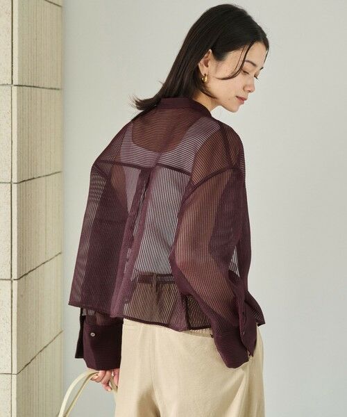 green label relaxing / グリーンレーベル リラクシング シャツ・ブラウス | シアー コードレーン シャツ | 詳細19