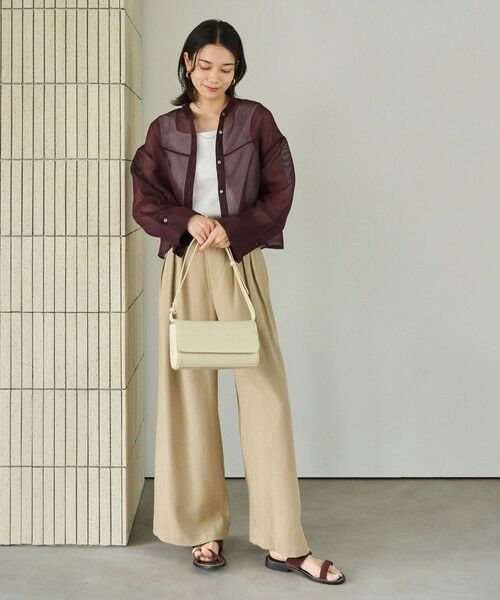 green label relaxing / グリーンレーベル リラクシング シャツ・ブラウス | シアー コードレーン シャツ | 詳細22