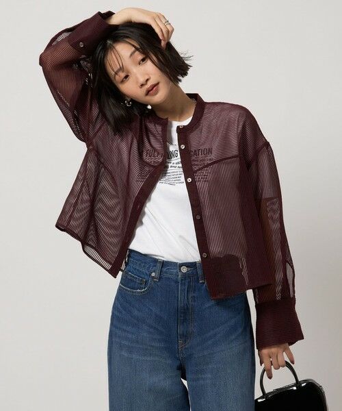 green label relaxing / グリーンレーベル リラクシング シャツ・ブラウス | シアー コードレーン シャツ | 詳細23