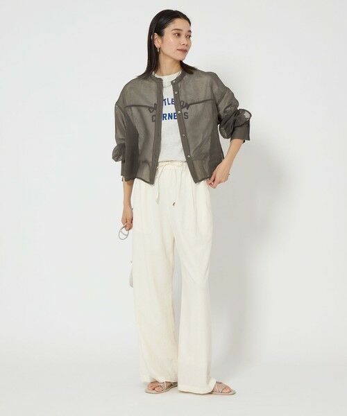 green label relaxing / グリーンレーベル リラクシング シャツ・ブラウス | シアー コードレーン シャツ | 詳細27