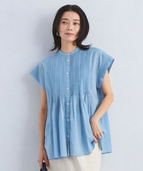 green label relaxing／CFCへリンボンタックブラウス green label relaxing（グリーンレーベルリラクシング）の「CFC