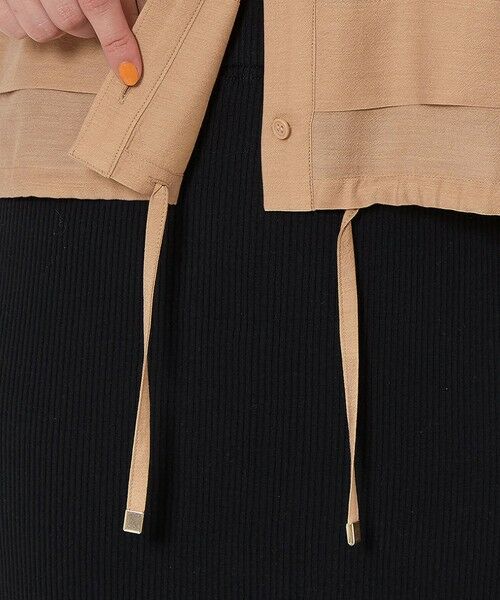 green label relaxingシアーバンドカラーショートスリーブ　美品 UNITED ARROWS green label relaxing シアー バンドカラー