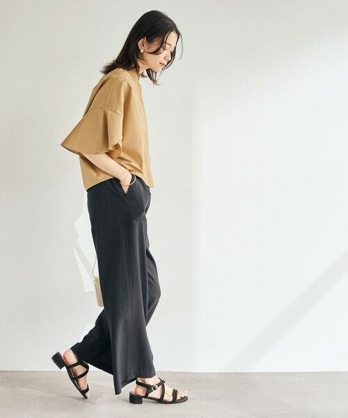 green label relaxing / グリーンレーベル リラクシング シャツ・ブラウス | フレアスリーブ クロップド シャツ -マシンウォッシャブル・UVカット- | 詳細18