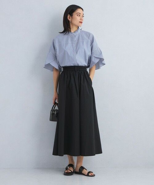 green label relaxing / グリーンレーベル リラクシング シャツ・ブラウス | フレアスリーブ クロップド シャツ -マシンウォッシャブル・UVカット- | 詳細24