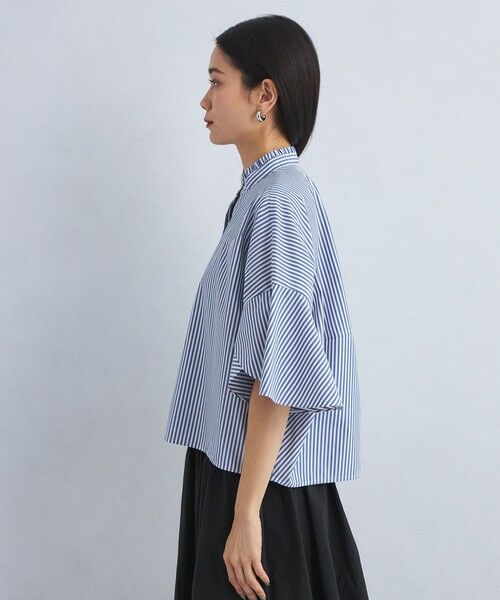 green label relaxing / グリーンレーベル リラクシング シャツ・ブラウス | フレアスリーブ クロップド シャツ -マシンウォッシャブル・UVカット- | 詳細26