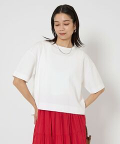 green label relaxing / グリーンレーベル リラクシング カットソー | クロップド ポンチ Ｔシャツ