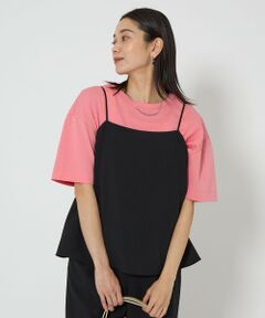 green label relaxing / グリーンレーベル リラクシング カットソー | クロップド ポンチ Ｔシャツ