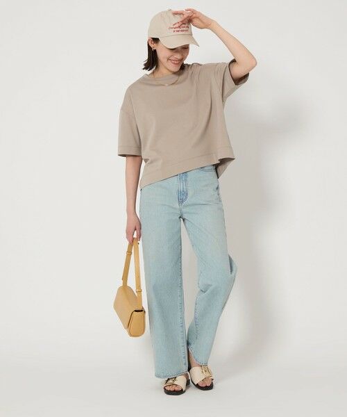 green label relaxing / グリーンレーベル リラクシング カットソー | クロップド ポンチ Ｔシャツ | 詳細7