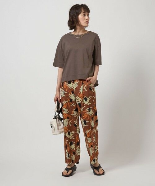 green label relaxing / グリーンレーベル リラクシング カットソー | クロップド ポンチ Ｔシャツ | 詳細16