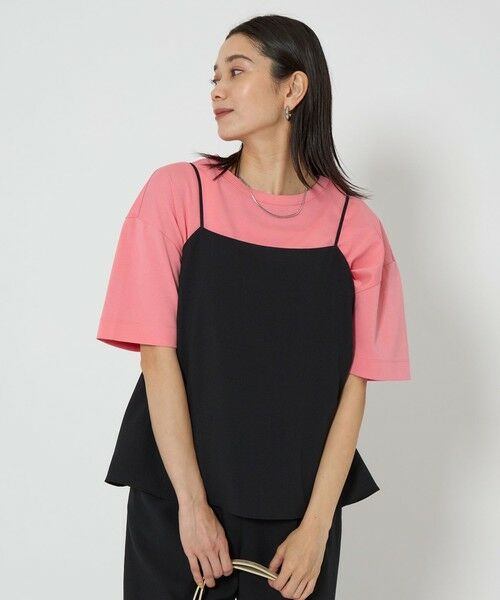 green label relaxing/グリーンレーベル リラクシング クロップド ポンチ Tシャツ LT. PINK FREE green label relaxing/グリーンレーベル リラクシング クロップド ポンチ Tシャツ LT. PINK FREE