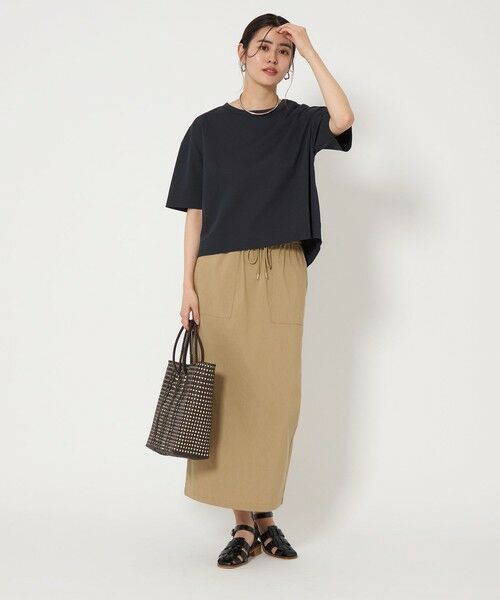 green label relaxing / グリーンレーベル リラクシング カットソー | クロップド ポンチ Ｔシャツ | 詳細21