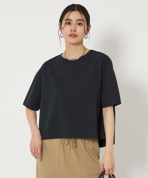 green label relaxing/グリーンレーベル リラクシング クロップド ポンチ Tシャツ NAVY FREE green label relaxing/グリーンレーベル リラクシング クロップド ポンチ Tシャツ NAVY FREE