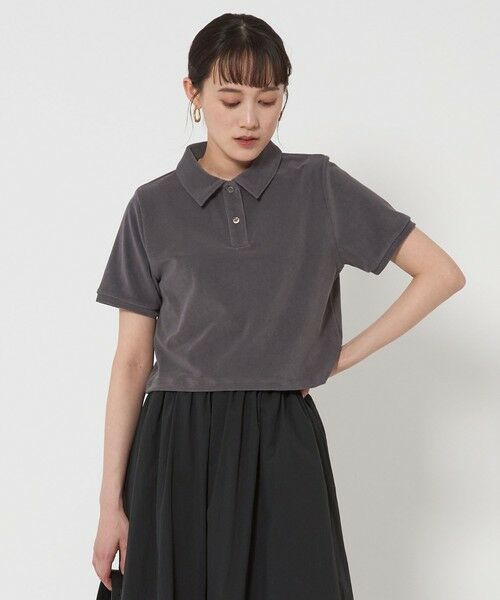✨近年 未使用級✨レオナール モノトーンボタニカルポロシャツ トリム ロゴ XL ✨近年 未使用級✨レオナール モノトーンボタニカルポロシャツ