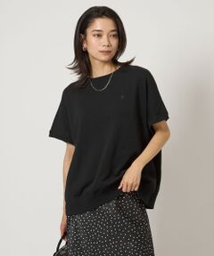 「green label relaxing」 半袖カットソー - ブラック レディース green label relaxing / グリーンレーベル リラクシング