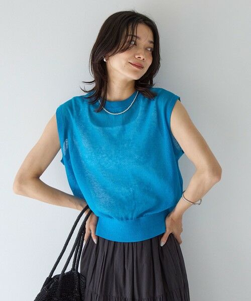 green label relaxing セットアップ　ライトブルー38 40 フラノツイル リラックス ジャケット ―ウォッシャブル・ストレッチ―