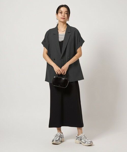【オンライン売切れ品】 ICE フレンチスリーブ シャツ ジャケット接触冷感 green label relaxing（グリーンレーベルリラクシング）の「ICE