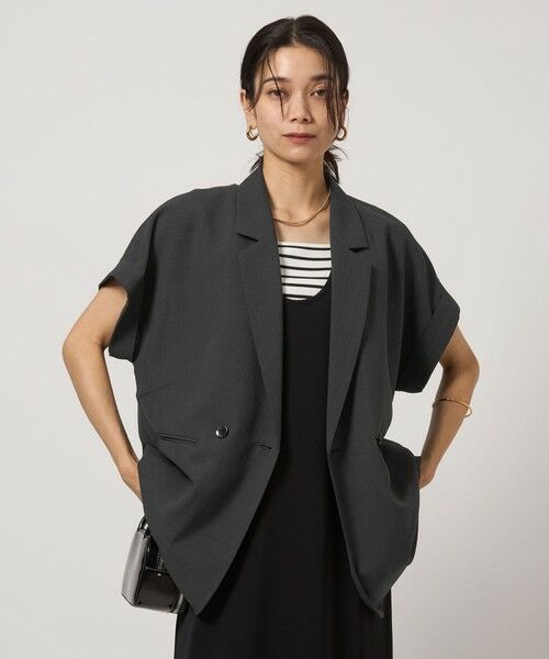 グリーンレーベルリラクシング　アイス　フレンチスリーブシャツジャケット green label relaxing（グリーンレーベルリラクシング）の「ICE