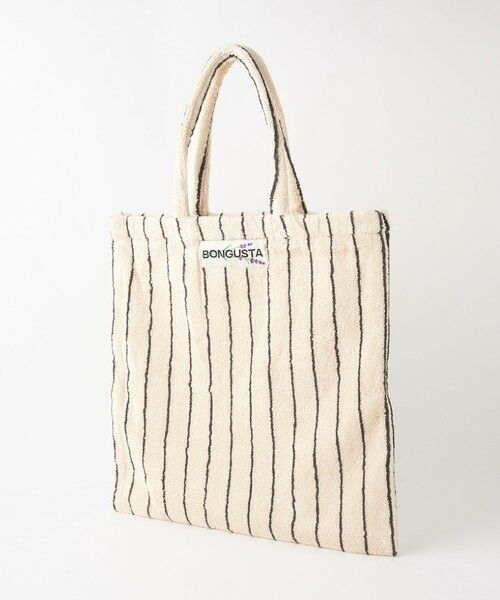 BONGUSTA＞ストライプ トートバッグ （トートバッグ）｜green