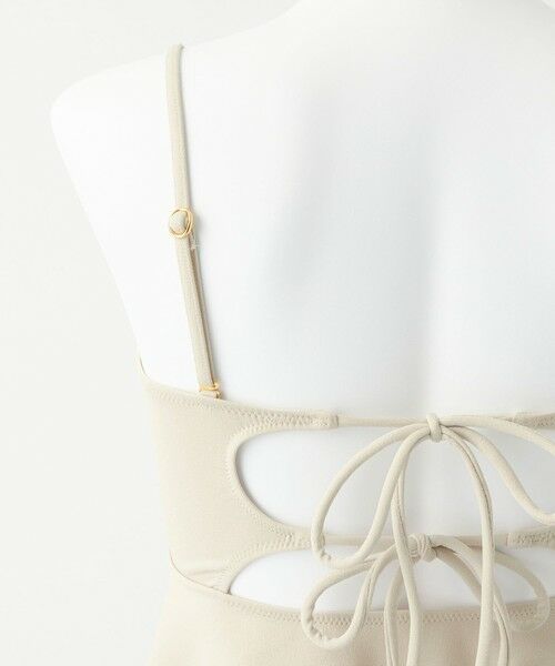 green label relaxing / グリーンレーベル リラクシング 水着・スイムグッズ | ジョーゼット風 ペプラムビスチェ&ショーツ スイムウェア / 水着 | 詳細6