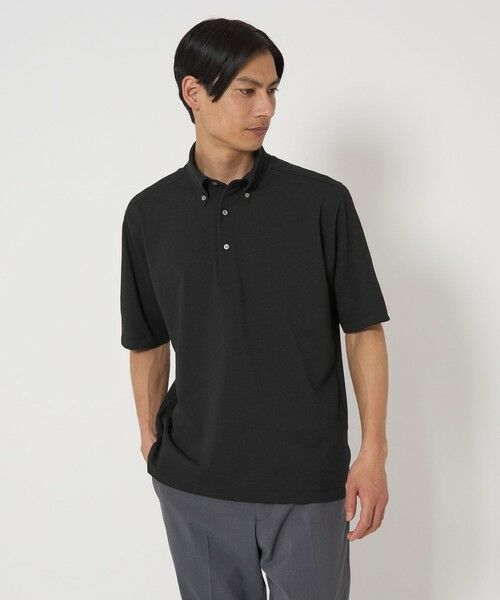 green label relaxing/グリーンレーベル リラクシング Primeflex D/T メッシュ ボタンダウン ポロシャツ -ストレッチ・吸水速乾・通気性- BLACK XL green label relaxing/グリーンレーベル リラクシング Primeflex D/T メッシュ ボタンダウン ポロシャツ -ストレッチ・吸水速乾・通気性- BLACK XL