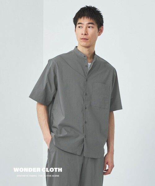 Peels 半袖 シャツ SALE]PEELS OVAL PATCH S/S WORK SHIRT NAVY/ピールズ ショート