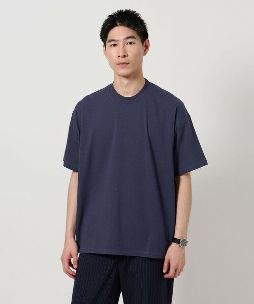 green label relaxing/グリーンレーベル リラクシング ＜GOAT＞ボックス Tシャツ NAVY S
