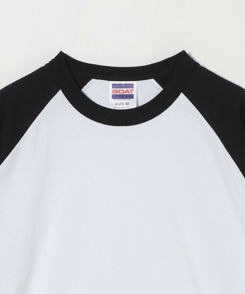 green label relaxing / グリーンレーベル リラクシング Tシャツ | ＜GOAT＞ベースボール 8分袖 Tシャツ | 詳細4