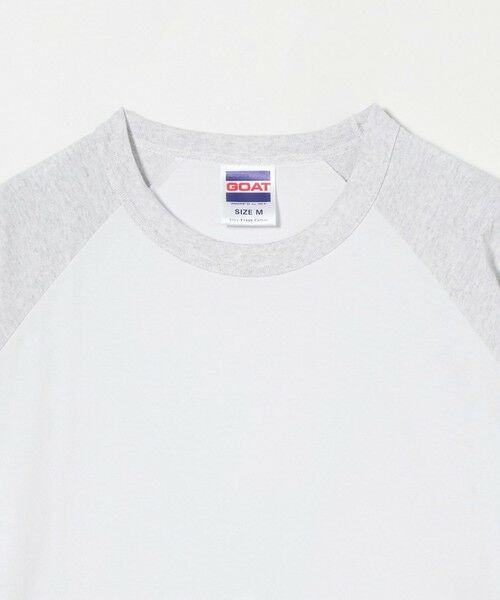 green label relaxing / グリーンレーベル リラクシング Tシャツ | ＜GOAT＞ベースボール 8分袖 Tシャツ | 詳細13