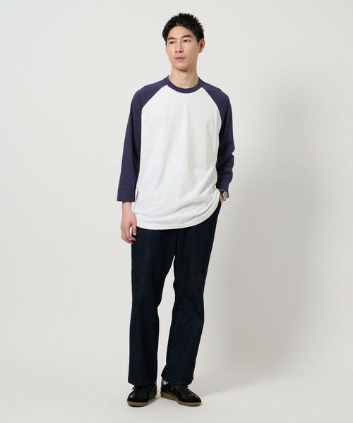 green label relaxing / グリーンレーベル リラクシング Tシャツ | ＜GOAT＞ベースボール 8分袖 Tシャツ | 詳細16