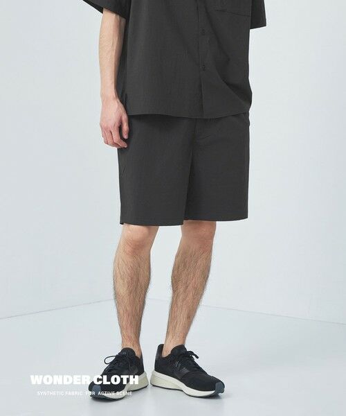green label relaxing/グリーンレーベル リラクシング WONDER CLOTH ショーツ ショートパンツ -ストレッチ・接触冷感・吸水速乾- BLACK M green label relaxing/グリーンレーベル リラクシング WONDER CLOTH ショーツ ショートパンツ -ストレッチ・接触冷感・吸水速乾- BLACK M