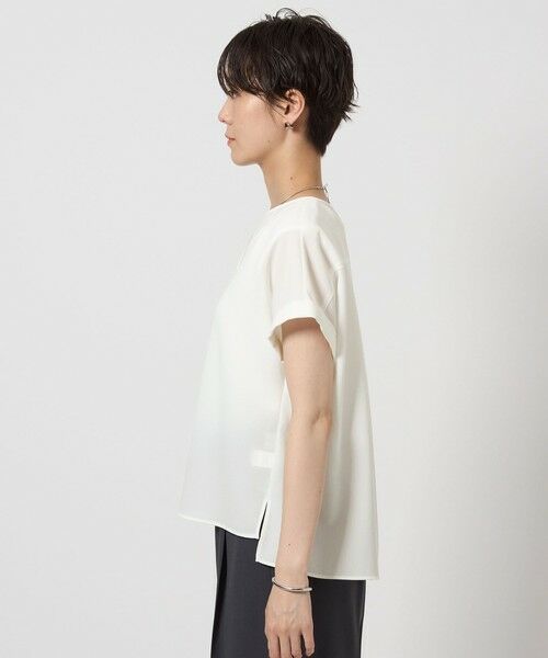 「green label relaxing」 半袖ブラウス FREE グレー レディース green label relaxing（グリーンレーベルリラクシング）の
