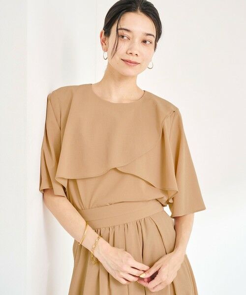 green label relaxing / グリーンレーベル リラクシング シャツ・ブラウス | Breeze Cool ケープ ブラウス -マシンウォッシャブル・吸水速乾・通気性- | 詳細16