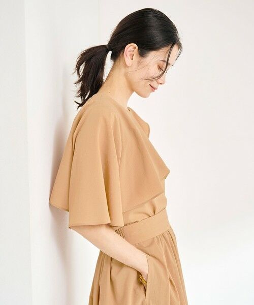 green label relaxing / グリーンレーベル リラクシング シャツ・ブラウス | Breeze Cool ケープ ブラウス -マシンウォッシャブル・吸水速乾・通気性- | 詳細17