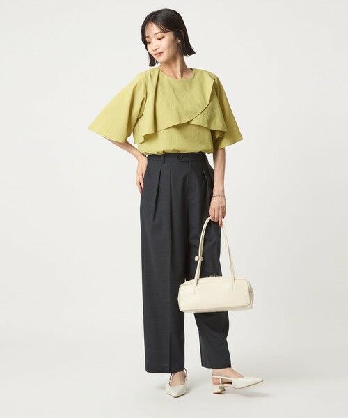 green label relaxing / グリーンレーベル リラクシング シャツ・ブラウス | Breeze Cool ケープ ブラウス -マシンウォッシャブル・吸水速乾・通気性- | 詳細25