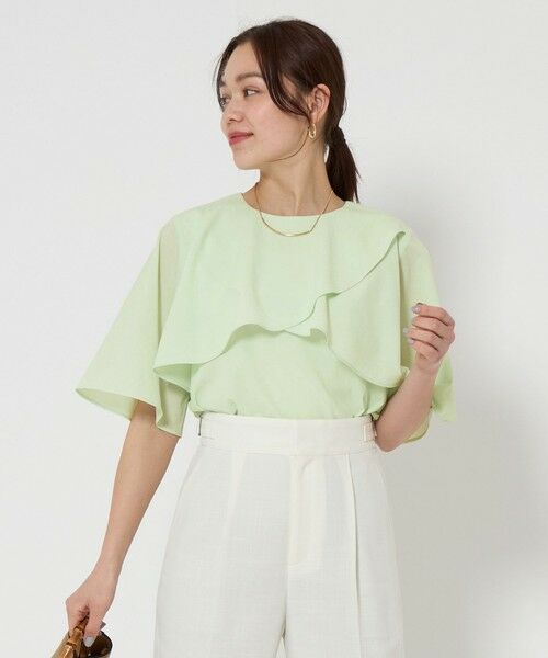 green label relaxing / グリーンレーベル リラクシング シャツ・ブラウス | Breeze Cool ケープ ブラウス -マシンウォッシャブル・吸水速乾・通気性- | 詳細28