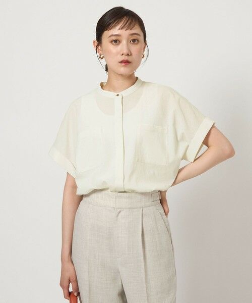 【新品】green label relaxing ワイド ショートスリーブシャツ Breeze Cool ポケット ショートスリーブ シャツ -マシン