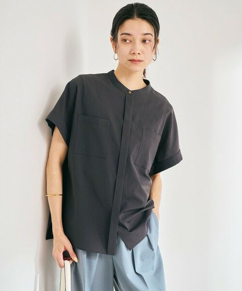 【新品】green label relaxing ワイド ショートスリーブシャツ Breeze Cool ポケット ショートスリーブ シャツ -マシン